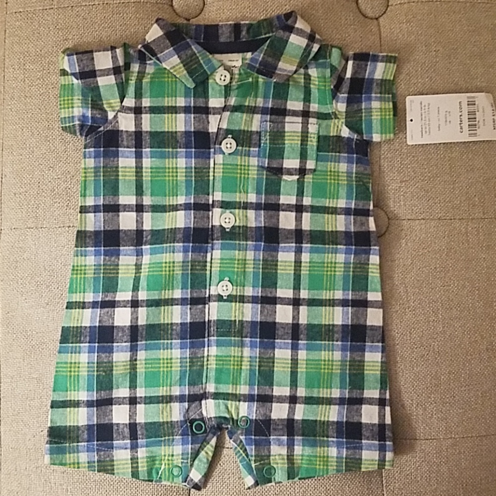 Carter's Button Down Babysuit